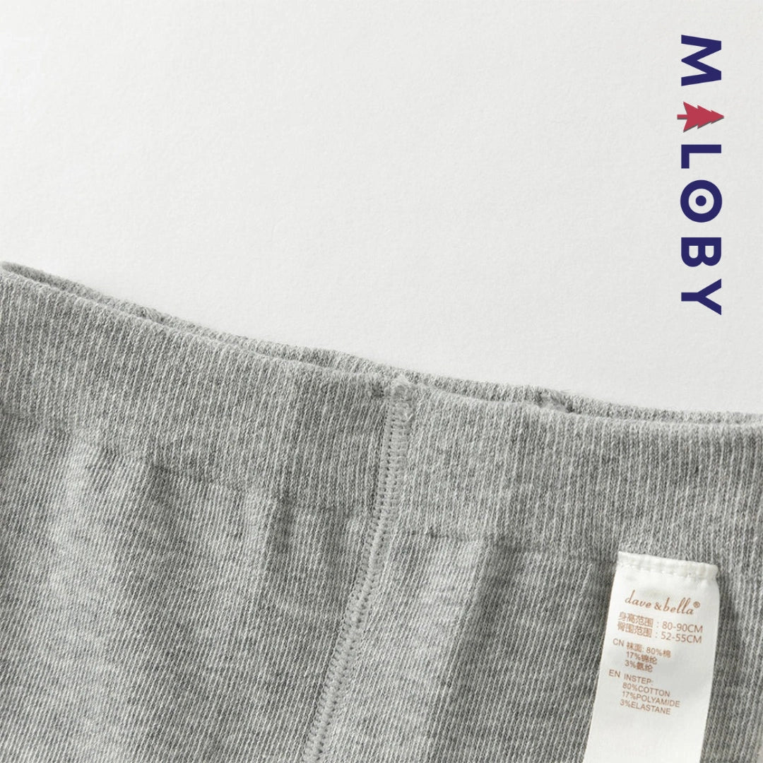 Collant épais motif fantaisie enfant fille- gris