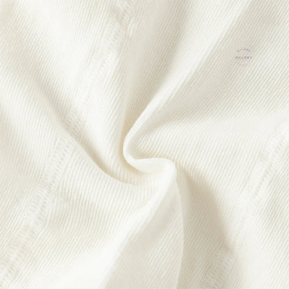 Collant en pointelle épais à motifs fleurettes enfant fille blanc - MALOBY