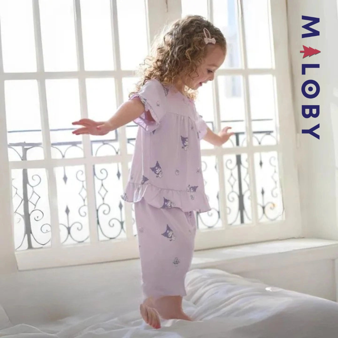 Ensemble Pyjama 2 pièces motif Kuromi enfant fille -Violet