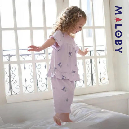 Ensemble Pyjama 2 pièces motif Kuromi enfant fille -Violet