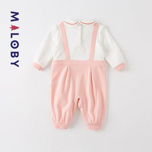 Combinaison longue Bébé fille -Rose -robes et ensembles pour filles, bébés et garcons - MALOBY