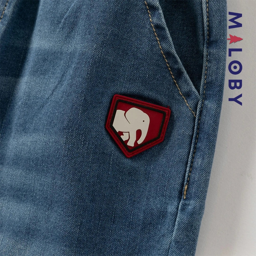Pantalon en jean enfant garçon -Bleu -robes et ensembles pour filles, bébés et garcons - MALOBY