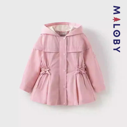 Veste mi-saison imperméable enfant fille- Rose