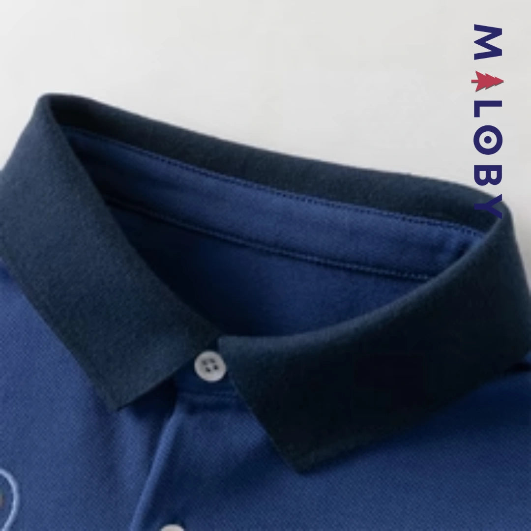 Ensemble 2 Pièces polo+ short motif marin enfant garçon- Bleu