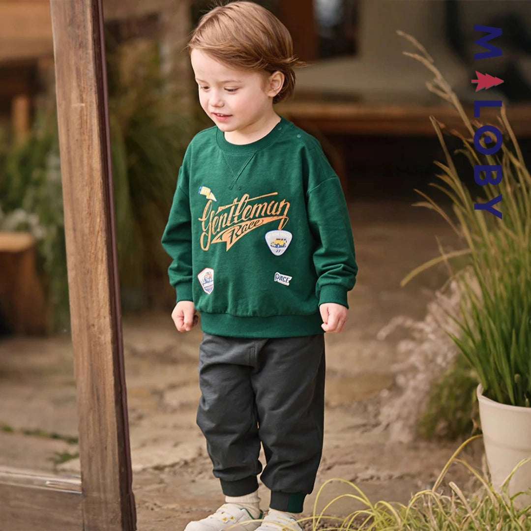 Ensemble sport sweat-shirt+ jogging enfant garçon -Vert -robes et ensembles pour filles, bébés et garcons - MALOBY