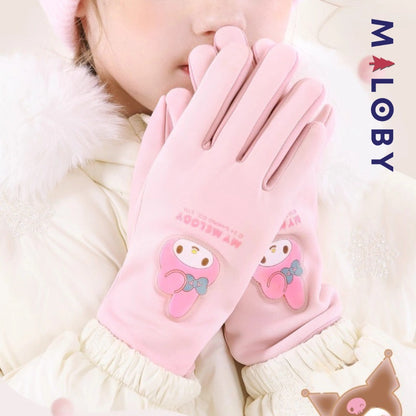 Gants style my melody enfant fille -Rose