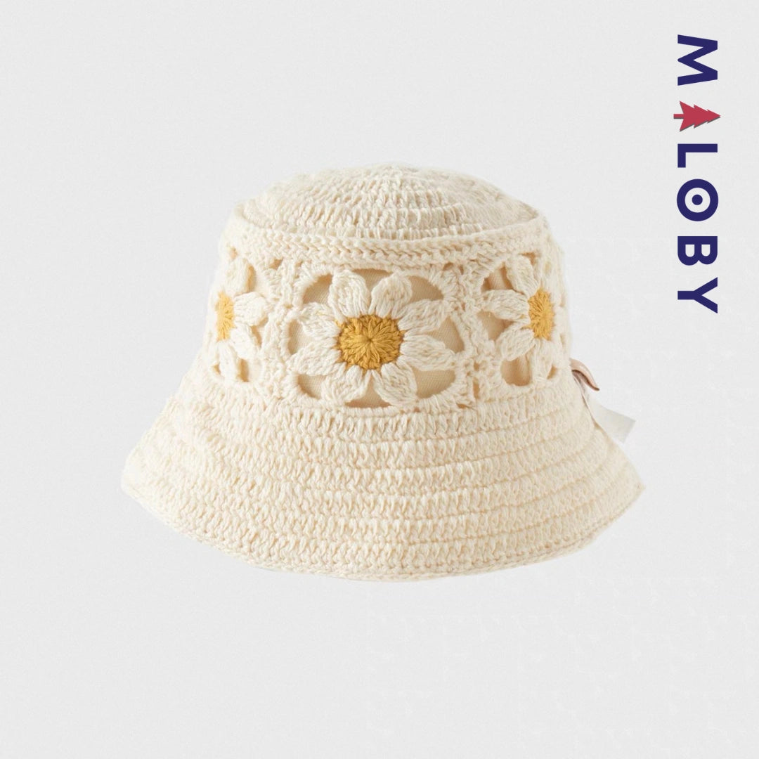 Bob en pur coton enfant fille -Beige