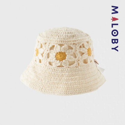Bob en pur coton enfant fille -Beige
