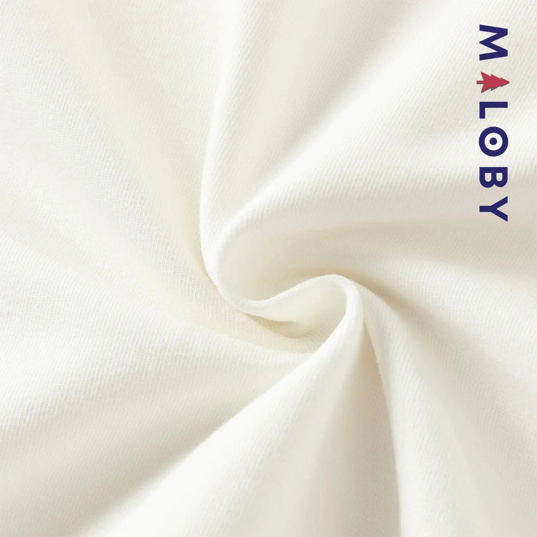 T-shirt à nœud manches longues enfant fille -Blanc -robes et ensembles pour filles, bébés et garcons - MALOBY