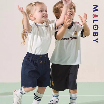 Short volonté enfant fille- Marine/Beige