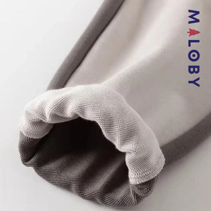 Pantalon jogging avec poches à rabat sport enfant garçon -Gris -robes et ensembles pour filles, bébés et garcons - MALOBY