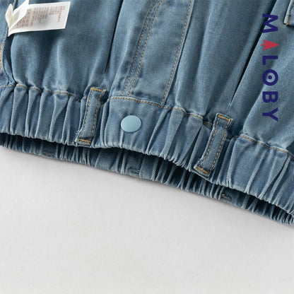 Ensemble 2 pièces T-Shirt + pantalon en denim enfant garçon -Vert