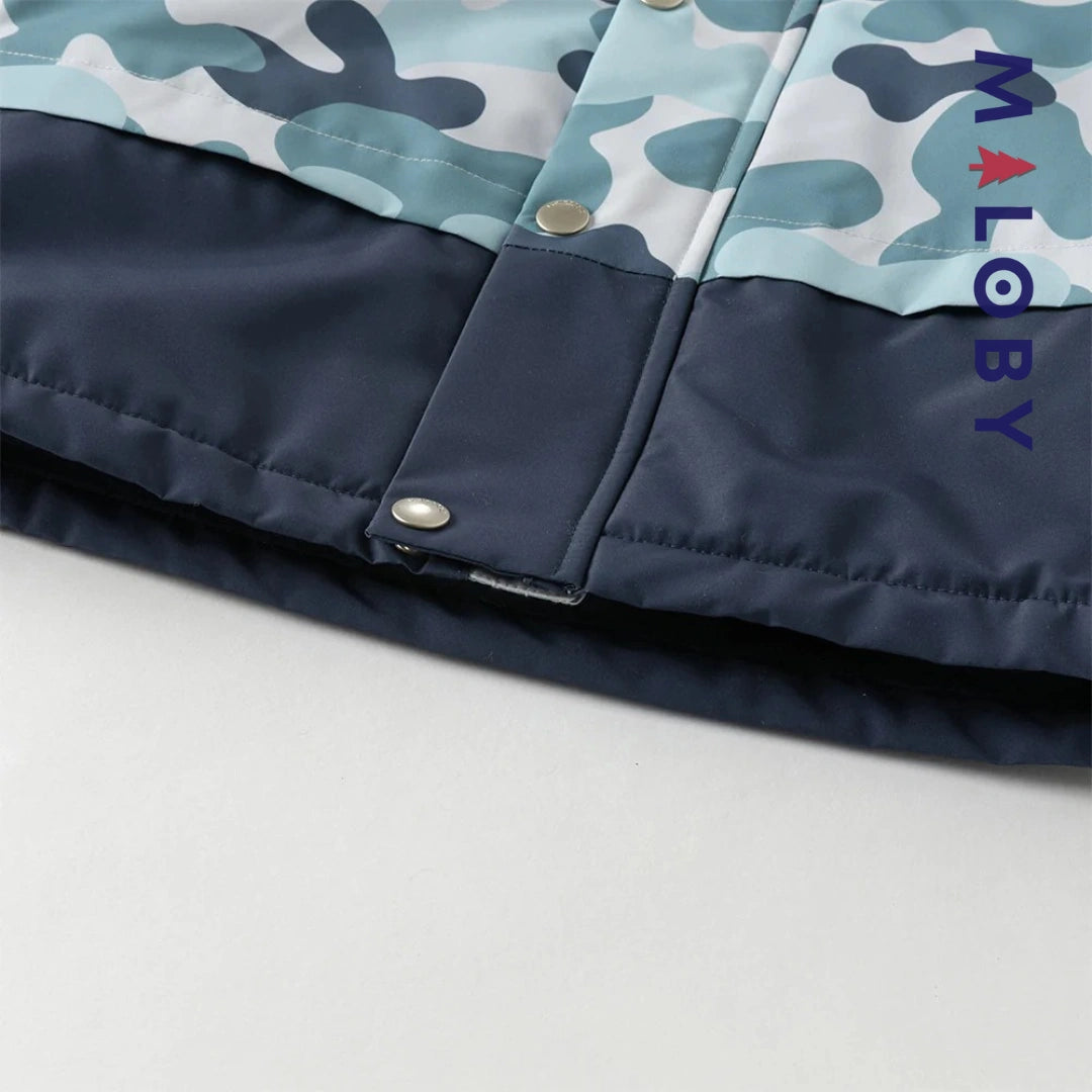 Coupe vent doublée et imperméable enfant garçon- Bleu