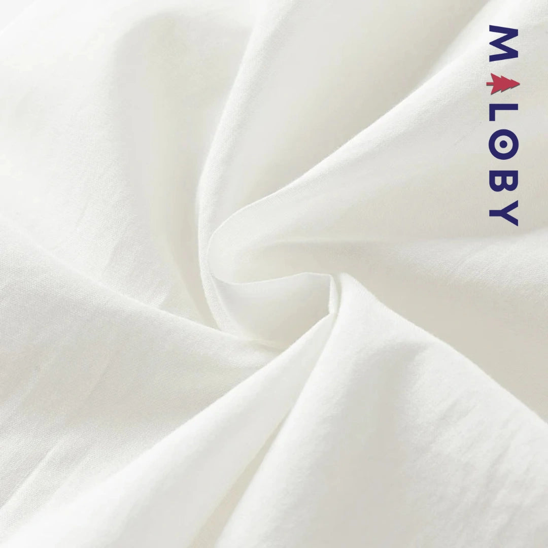 Robe cérémonie effet 2 en 1 -Blanc -robes et ensembles pour filles, bébés et garcons - MALOBY