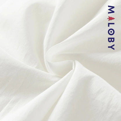 Robe cérémonie effet 2 en 1 -Blanc -robes et ensembles pour filles, bébés et garcons - MALOBY
