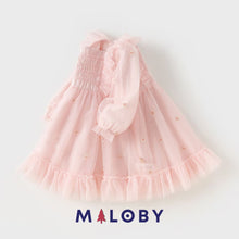 Charger l&#39;image dans la galerie, Robe de princesse à volants - rose pâle -robes et ensembles pour filles, bébés et garcons - MALOBY
