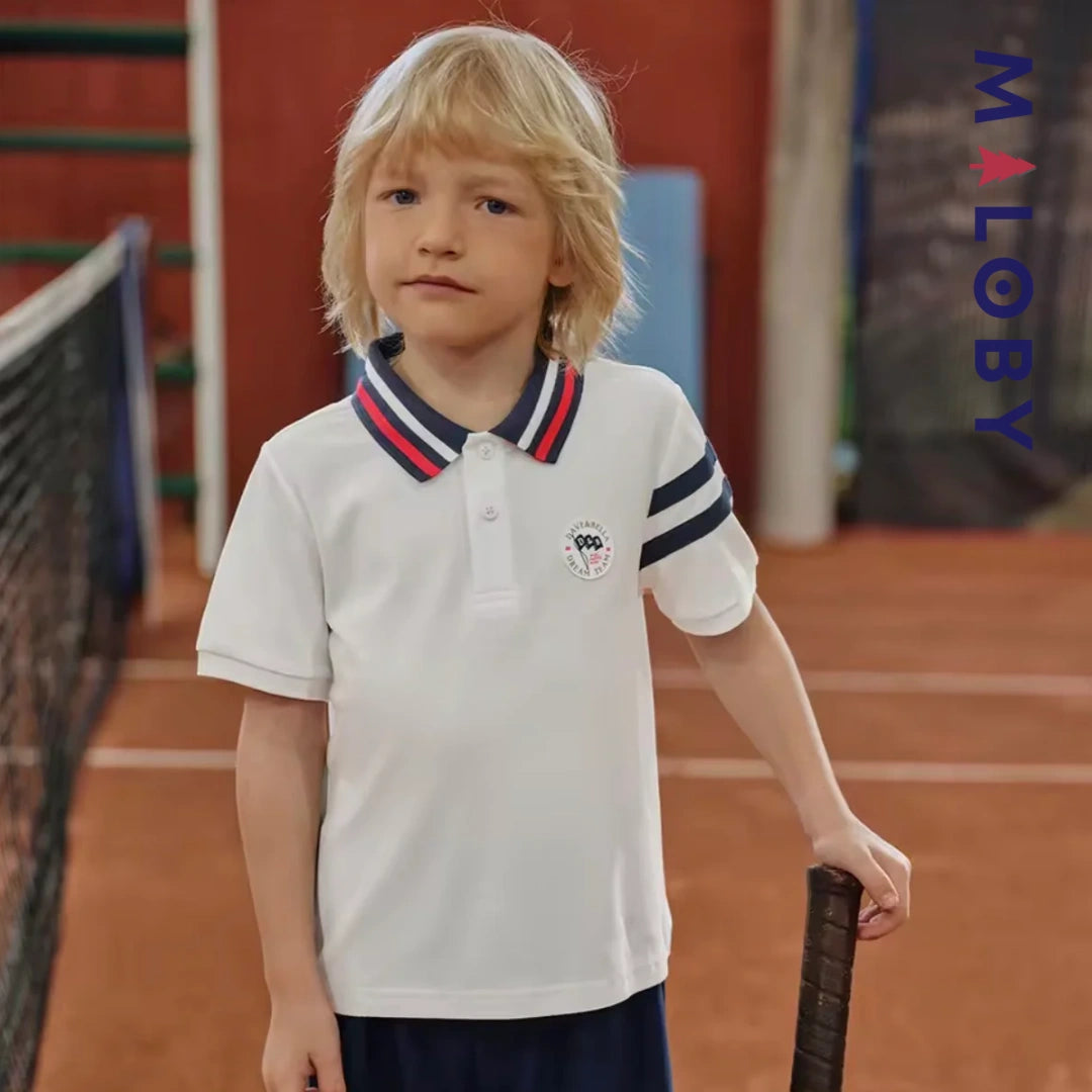 Ensemble sport 2 pièces Polo+Short enfant garçon- Beige