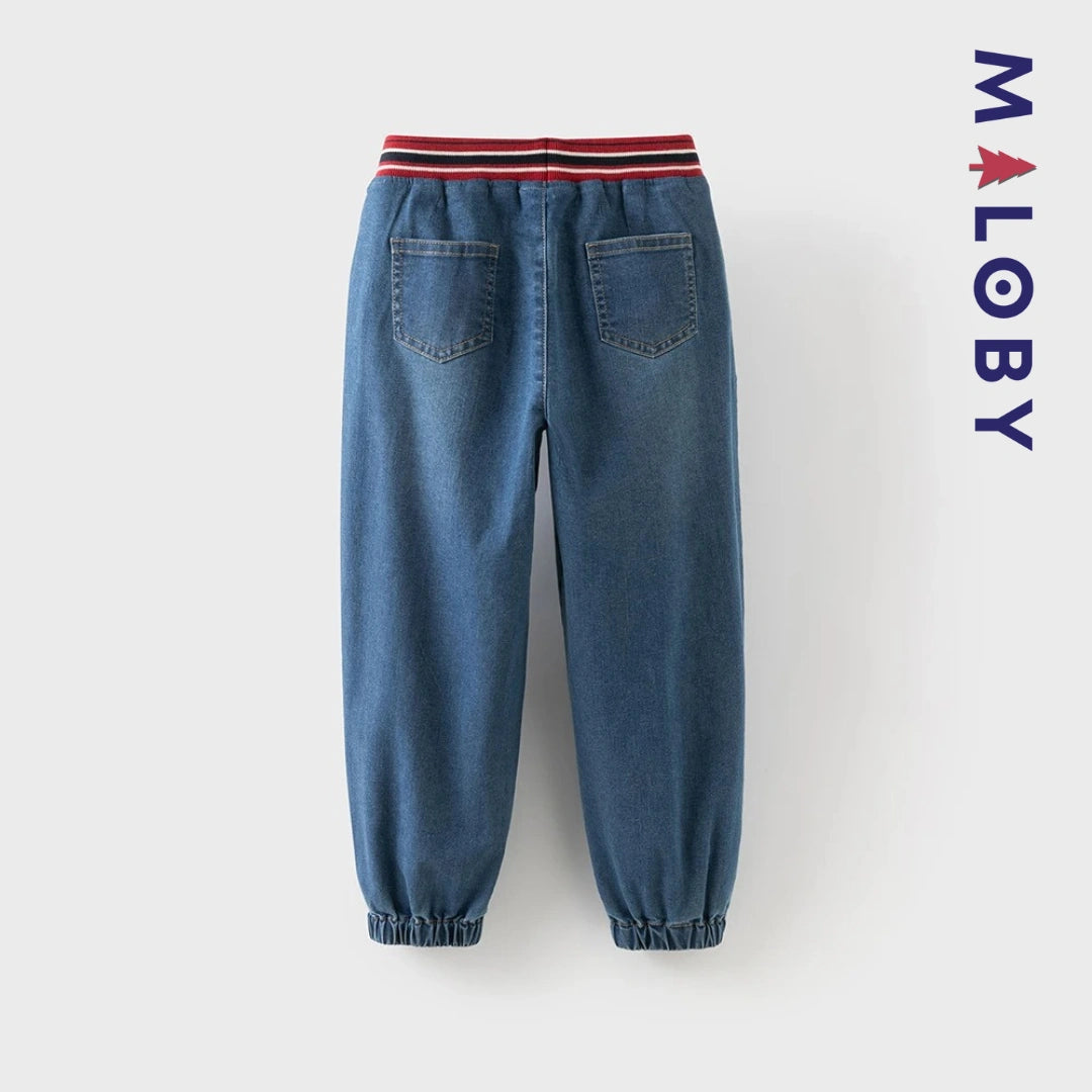 Pantalon en jean enfant garçon -Bleu -robes et ensembles pour filles, bébés et garcons - MALOBY