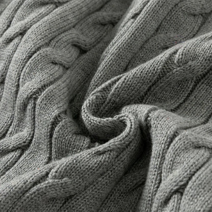 Cardigan torsadé antistatique premium gris pour garçon