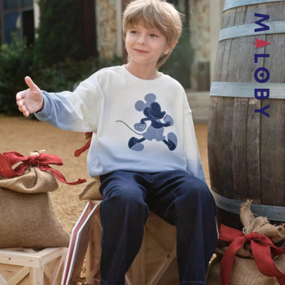 Sweat-shirt dégradé motif Disney enfant garçon -Bleu -robes et ensembles pour filles, bébés et garcons - MALOBY