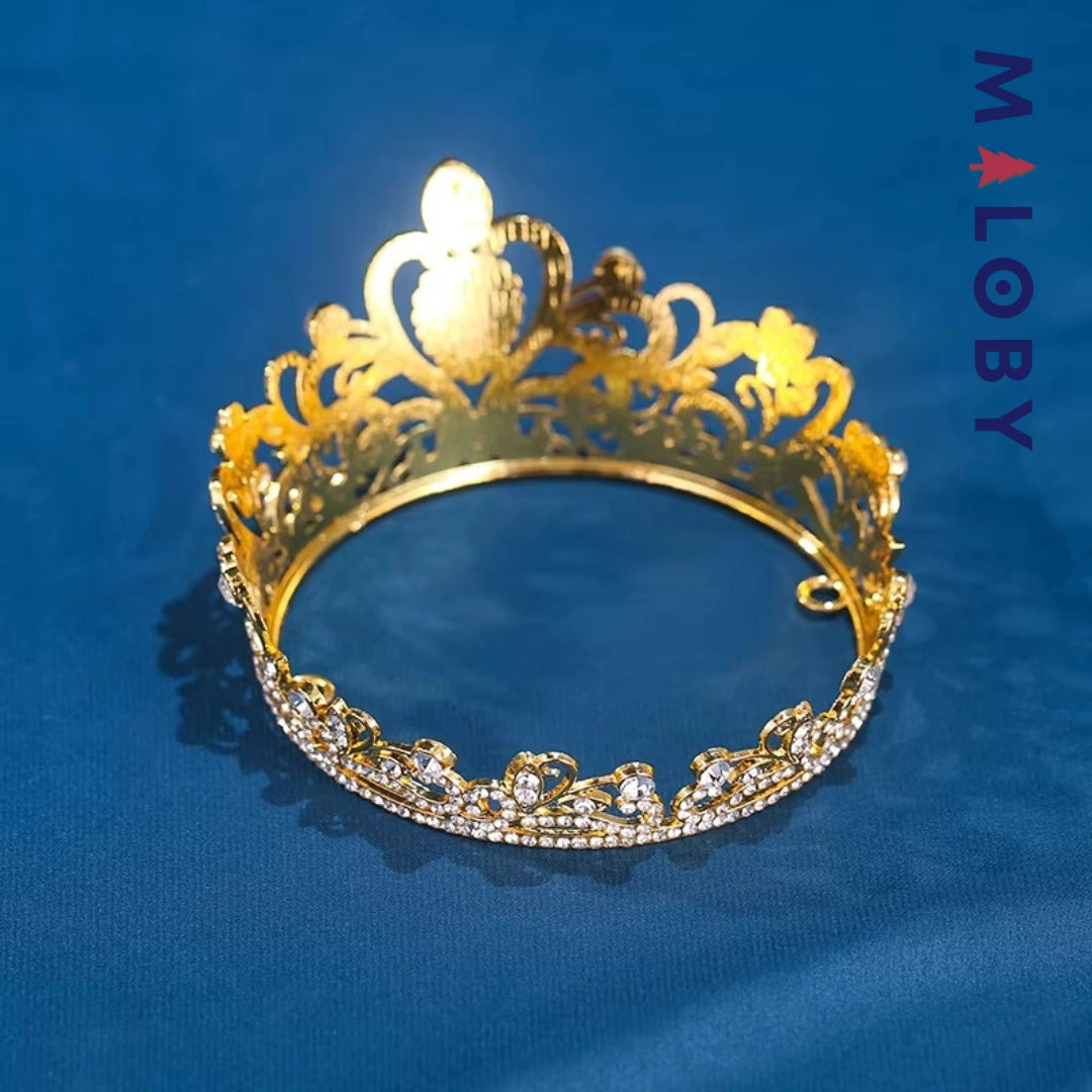 Couronne princesse dorée -robes et ensembles pour filles, bébés et garcons - MALOBY