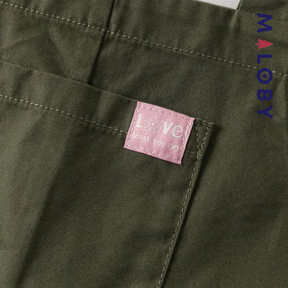 Ensemble Chaussettes +Salopette Short Cargo Enfant fille -Kaki