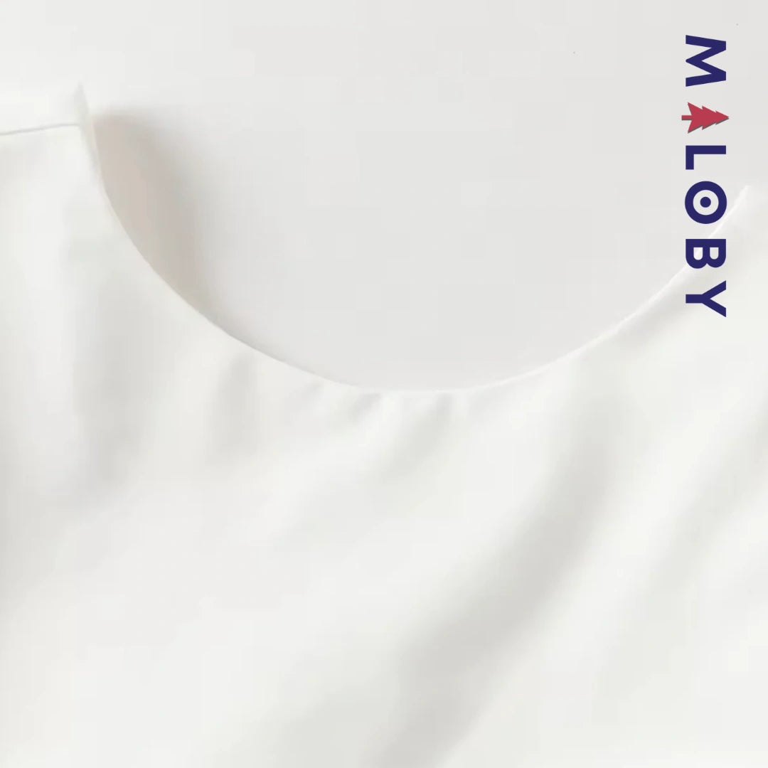 Robe princesse pour cérémonie à jupe plissée fille- Ivoire