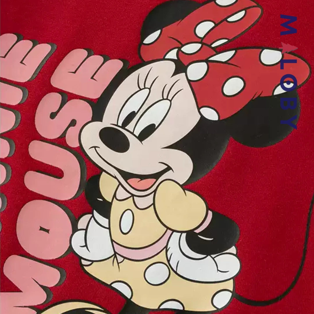 Ensemble Minnie Disney Sweat+Pantalon enfant fille- Rouge/Noir