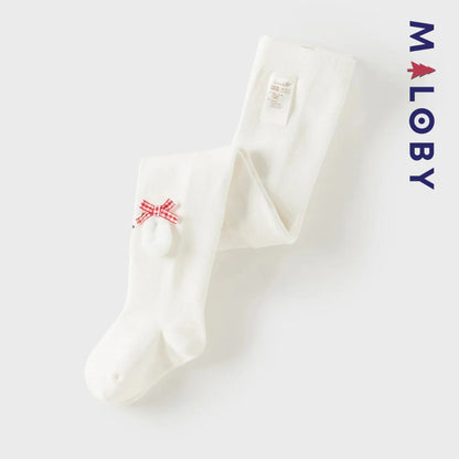 Collant épais design fantaisie enfant fille- beige