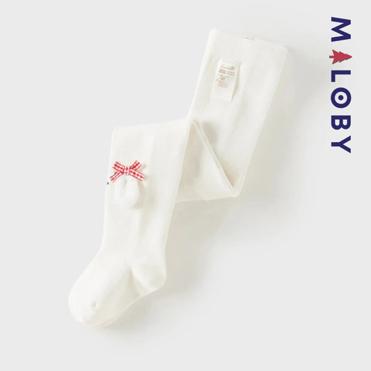 Collant épais design fantaisie enfant fille- beige