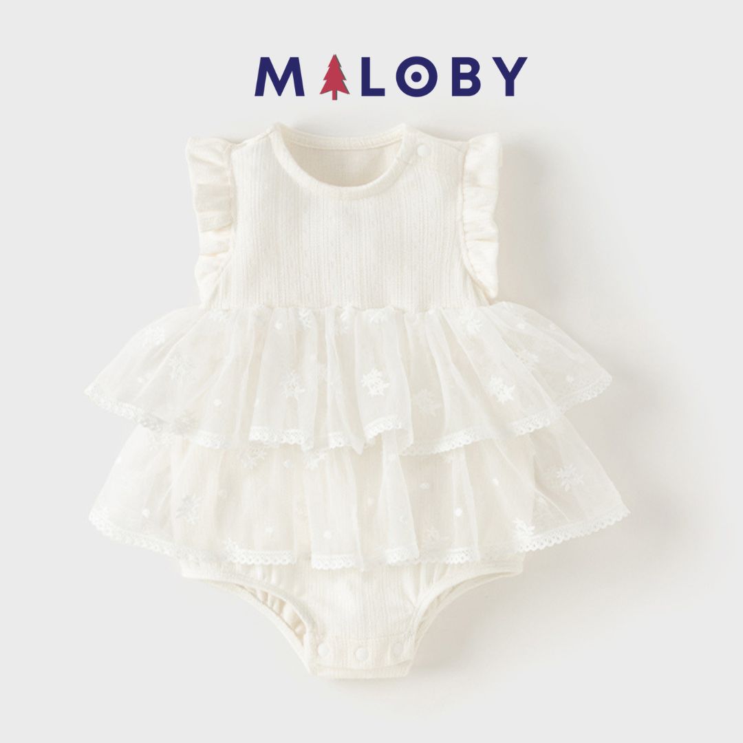 Ensemble Bébé fille 3 pièces Robe + boléro + bandeau - Beige -robes et ensembles pour filles, bébés et garcons - MALOBY