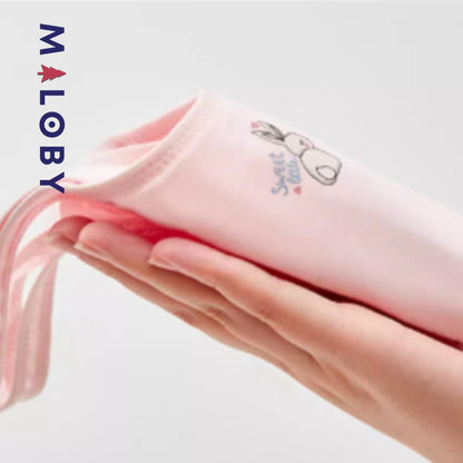 Lot de 2 brassières en coton - Blanc/Rose -robes et ensembles pour filles, bébés et garcons - MALOBY