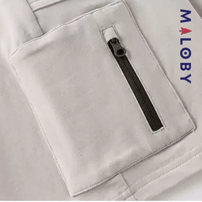 Short sport enfant garçon -Kaki clair