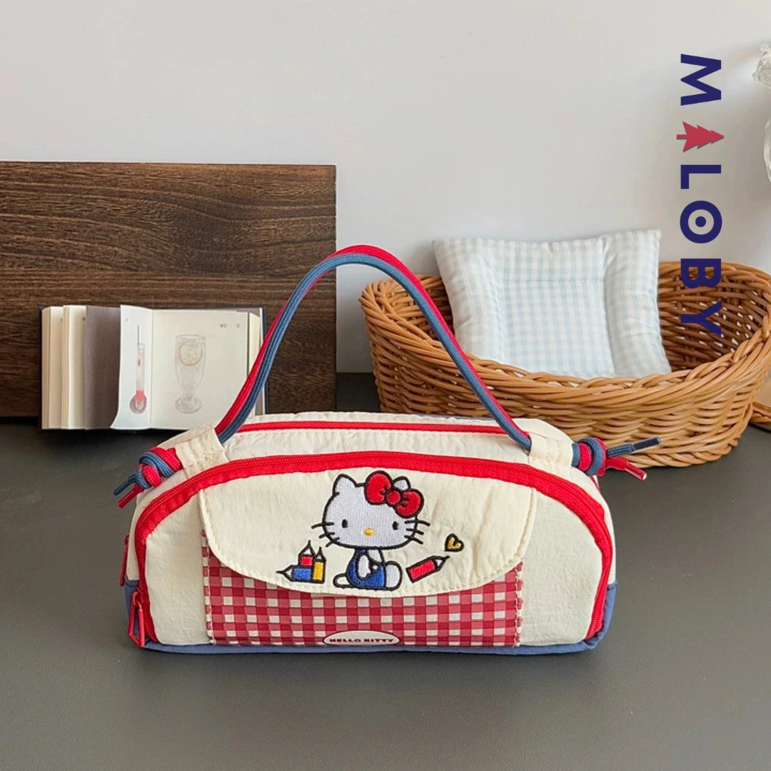 Trousse à crayon motif hello Ketty- Rouge
