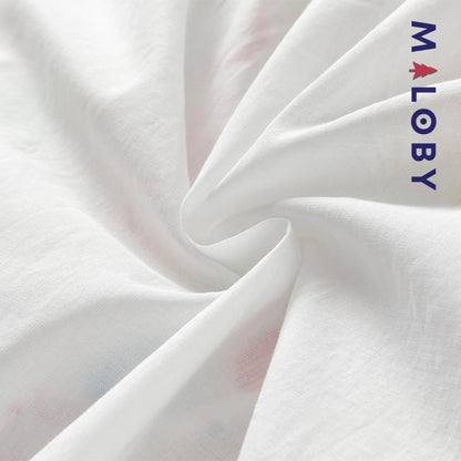 Robe d'été imprimée enfant fille -blanc imprimé -robes et ensembles pour filles, bébés et garcons - MALOBY