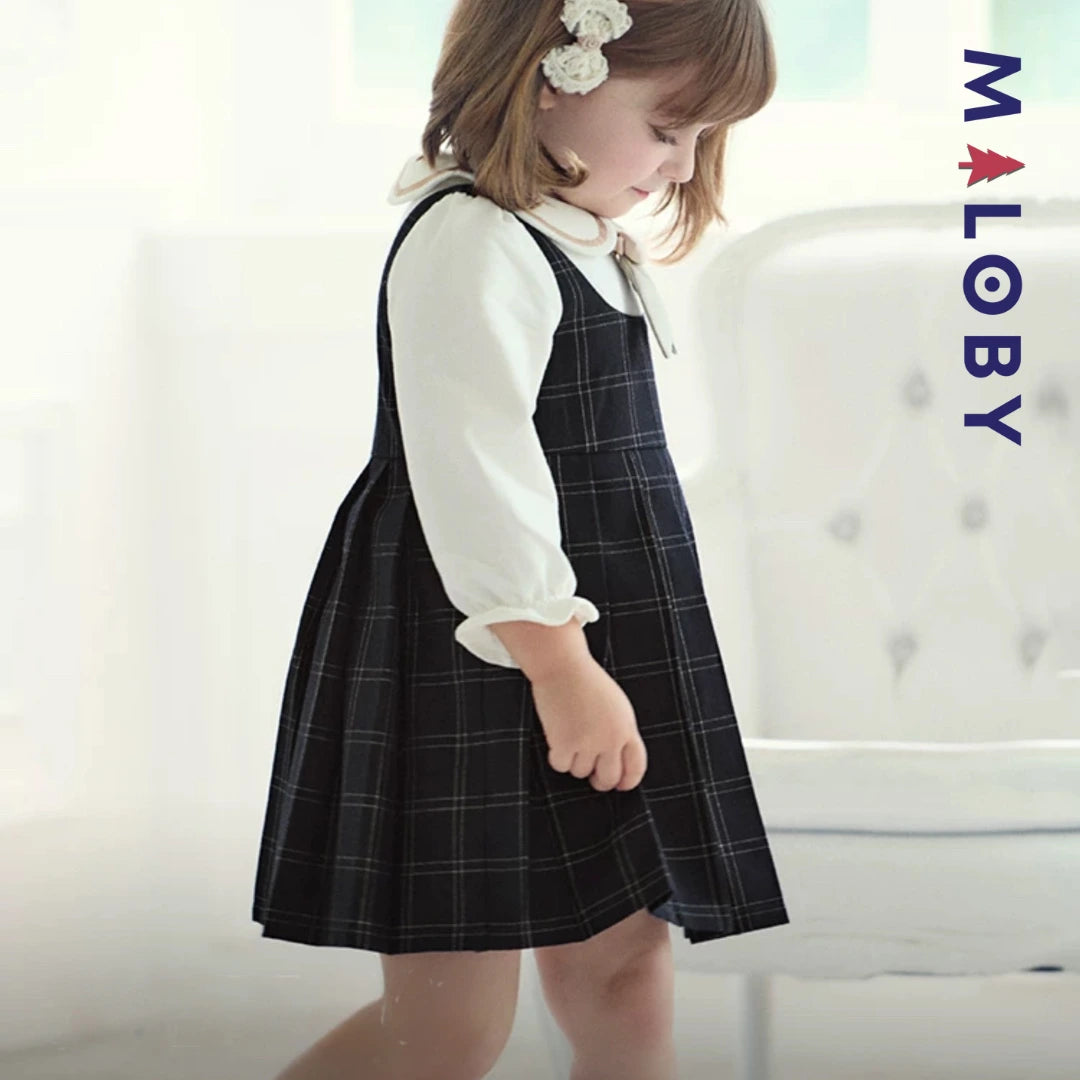 Robe princesse à carreaux- Fille -robes et ensembles pour filles, bébés et garcons - MALOBY