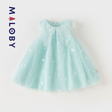 Charger l&#39;image dans la galerie, Robe enfant fille cérémonie - Bleu ciel -robes et ensembles pour filles, bébés et garcons - MALOBY
