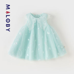 Robe enfant fille cérémonie - Bleu ciel -robes et ensembles pour filles, bébés et garcons - MALOBY