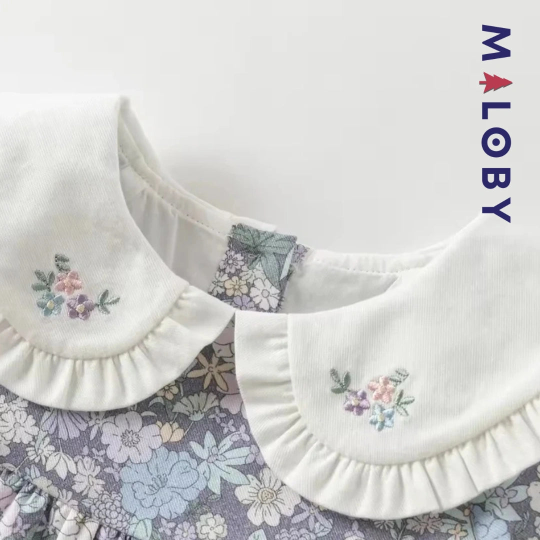 Ensemble 2 pièces blouse + Legging enfant fille- floral