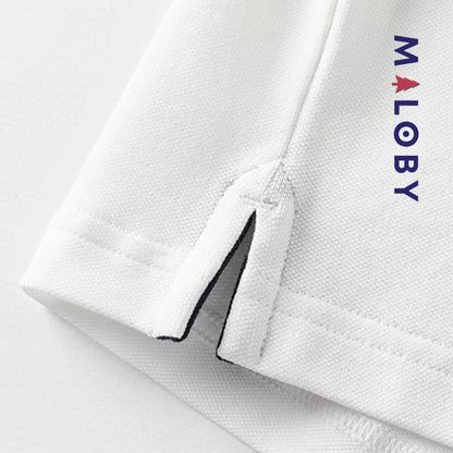Polo col Mao enfants garçon - Blanc