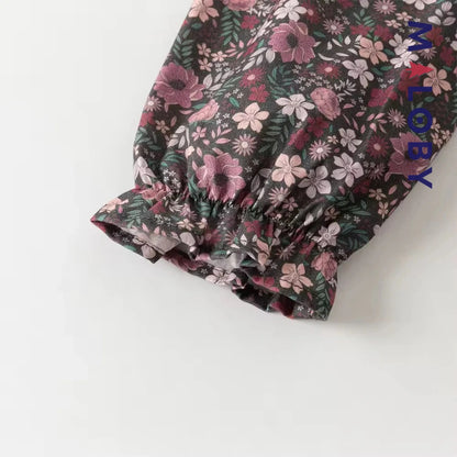 Ensemble 2 pièces robe + cardigan enfant fille - floral -robes et ensembles pour filles, bébés et garcons - MALOBY