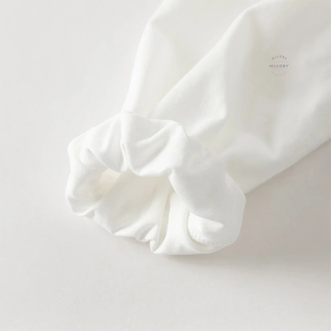 Robe bi-matière motif Papillons 🦋 enfant fille- Marine