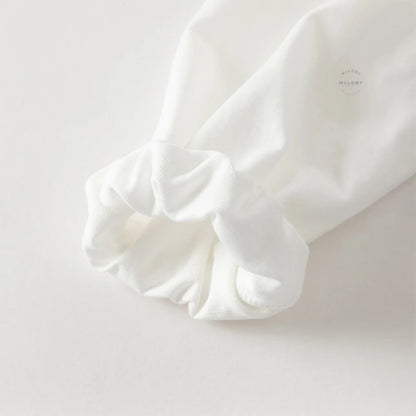Robe bi-matière motif Papillons 🦋 enfant fille- Marine
