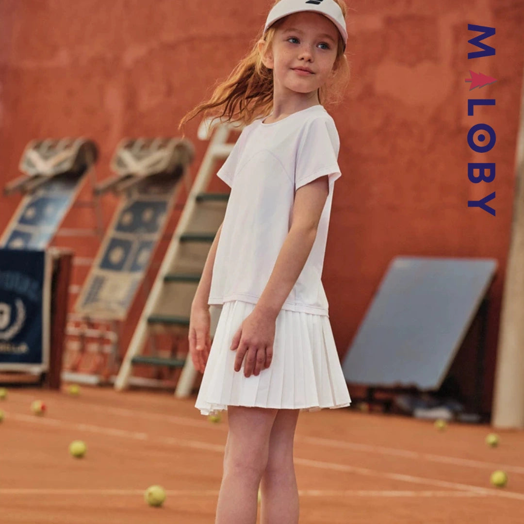 Ensemble été 2 pièces Anti-UV UPF 50+ enfant fille -Violet/blanc