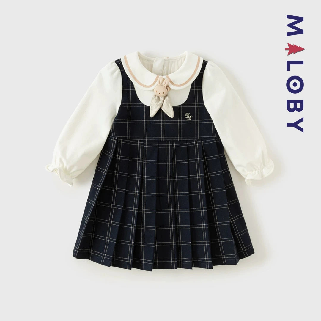 Robe princesse à carreaux- Fille -robes et ensembles pour filles, bébés et garcons - MALOBY