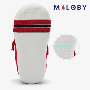 Chaussons premiers pas Bébé Fille- Rouge -robes et ensembles pour filles, bébés et garcons - MALOBY