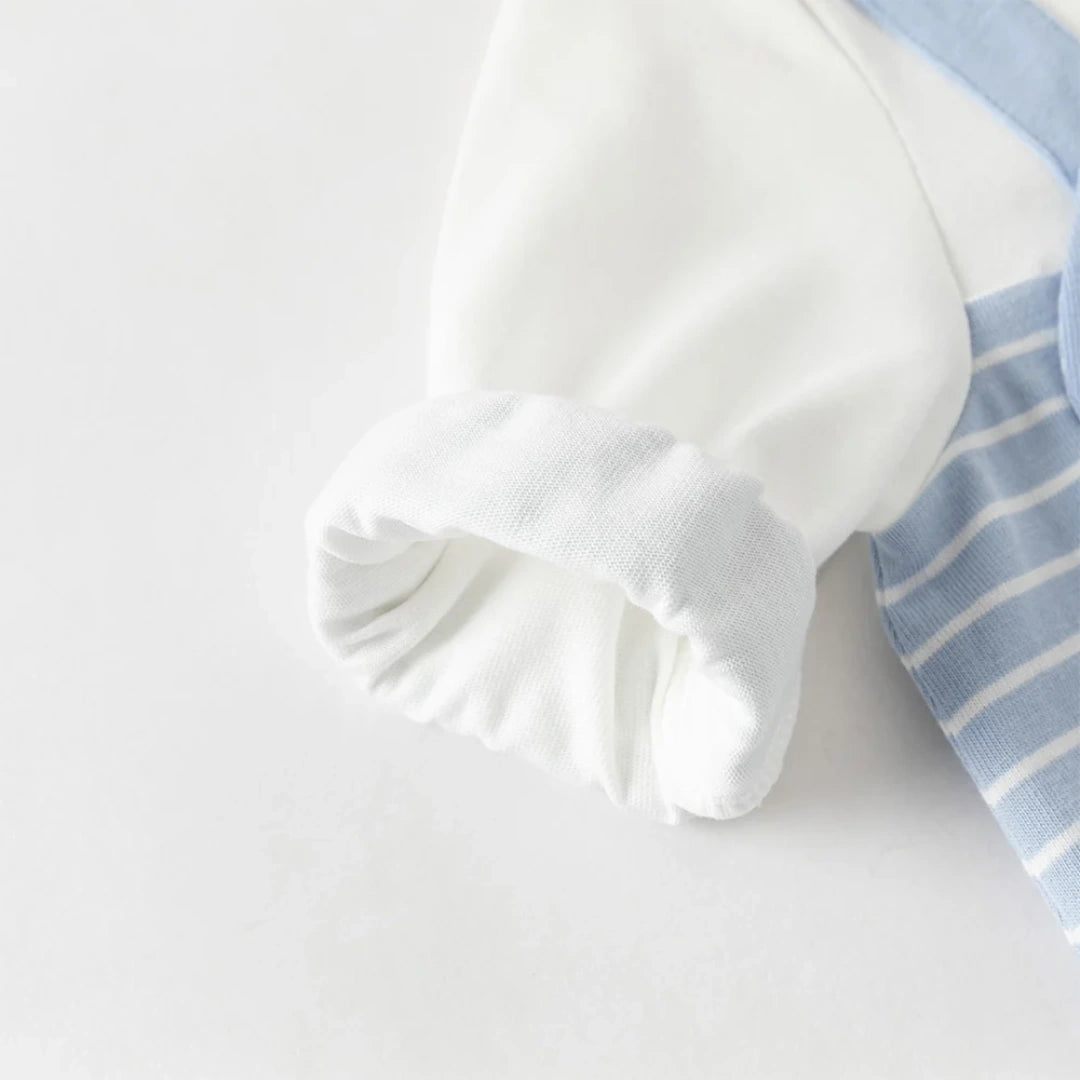 Salopette rayée bébé garçon bleu, vêtement bébé maroc - MALOBY