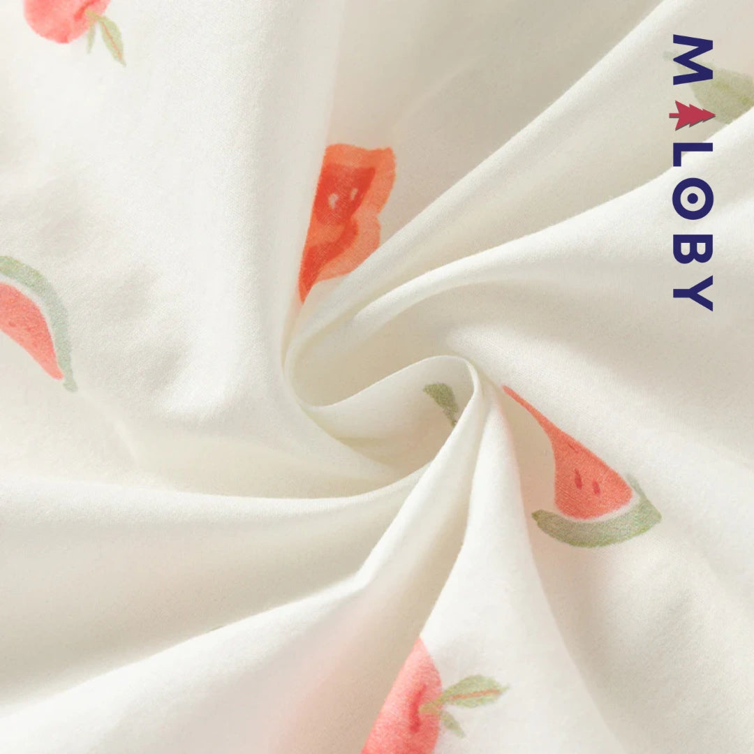 Ensemble été 2 pièces Tunique+Short en pur coton enfant fille- Imprimé