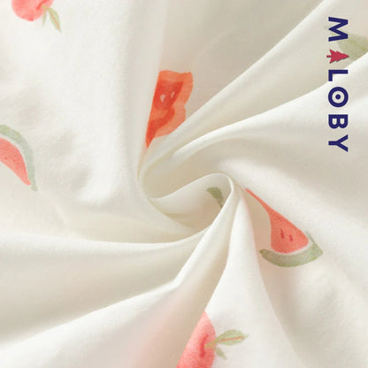 Ensemble été 2 pièces Tunique+Short en pur coton enfant fille- Imprimé