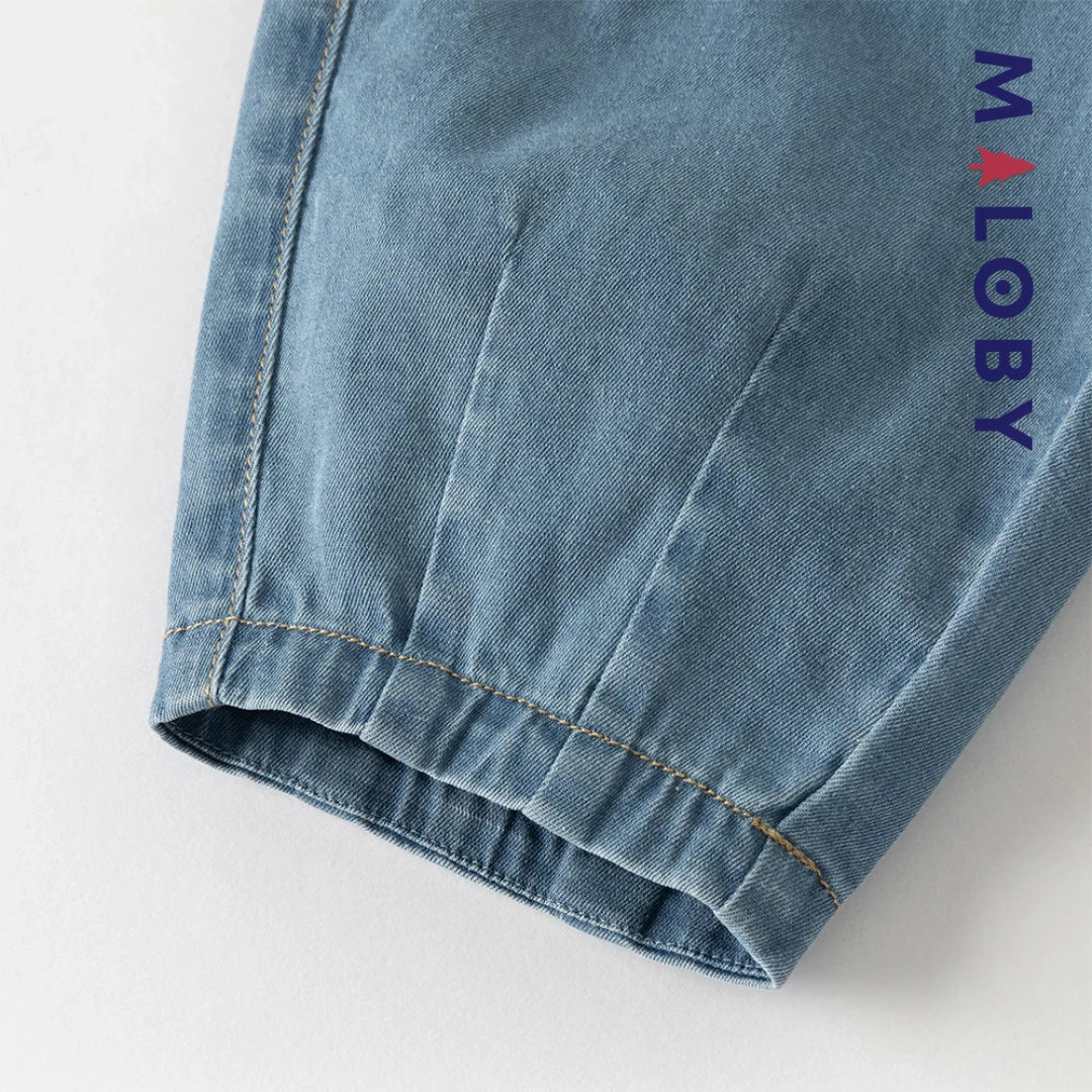 Ensemble 2 pièces T-Shirt + pantalon en denim enfant garçon -Vert